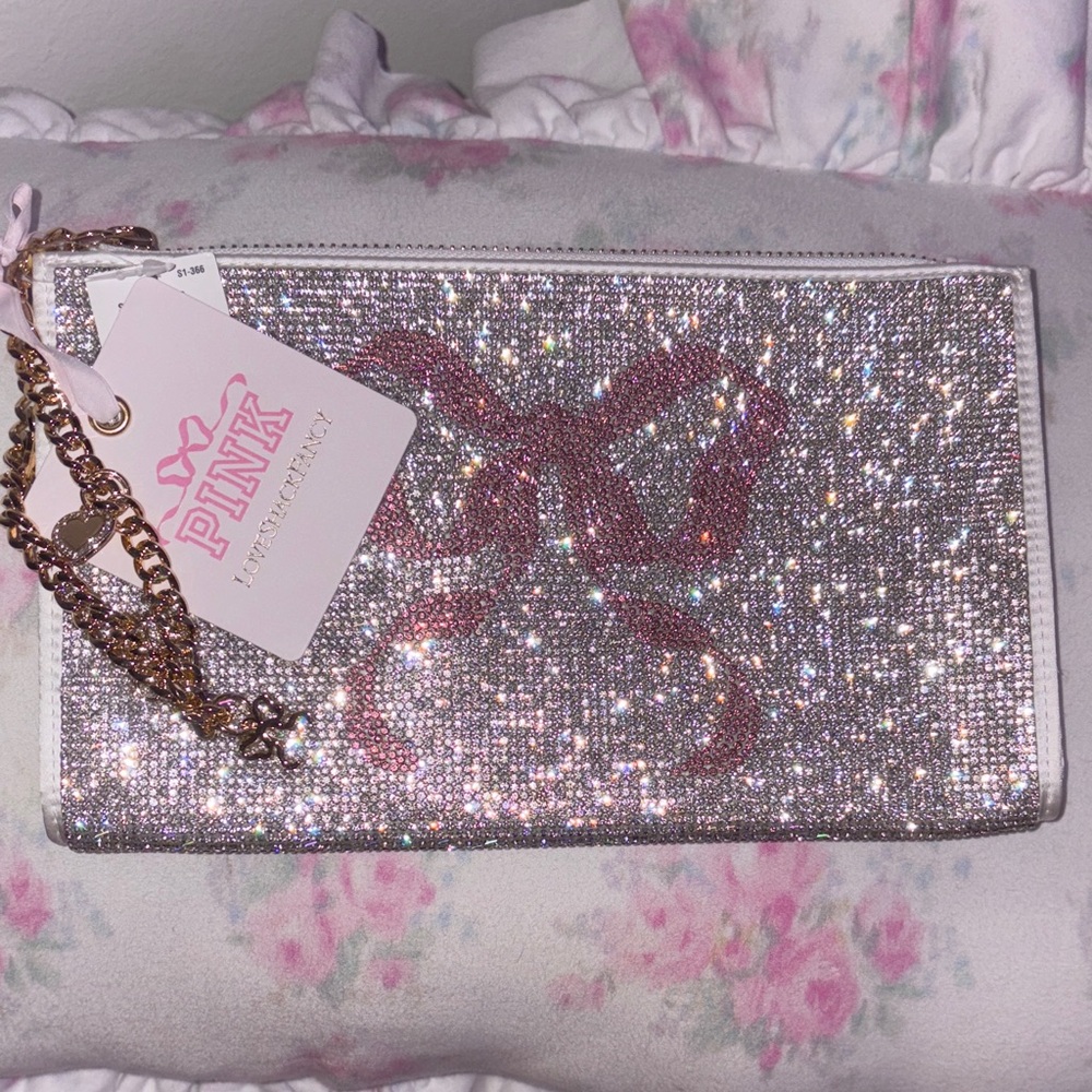 🎀PINK X LoveShackFancy Wristlet Pouch🎀 - Picture 4 of 4